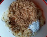 A picture of step 5 of Ragda patties.