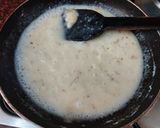 A picture of step 1 of Chicken macaroni cheese with red and white sauce.