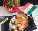 A picture of step 18 of Tiranga Burfi 🇮🇳🇮🇳🇮🇳🇮🇳🌹.