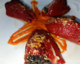 Foto del paso 8 de la receta: Pimiento relleno de acelgas y morcilla