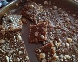 A picture of step 4 of Singhara burfi.