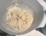 A picture of step 2 of Two ingredient pizza dough.
