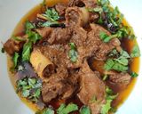 A picture of step 13 of Mutton Korma..