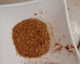 A picture of step 3 of Tandoori chicken rolls up.