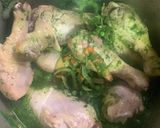 Foto del paso 5 de la receta: Arroz verde con pollo