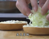 美式手作牛肉漢堡排貝果的食譜步驟6照片