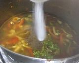 A picture of step 9 of Chicken veg manchow soup.