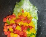 A picture of step 1 of Paneer Chilli Sizzler.