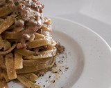 Foto del paso 6 de la receta: Tagliatelle de espinacas con salsa de carne picada y ceps