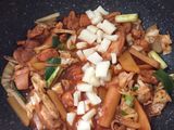 Korean stir-fried chicken mozzarella