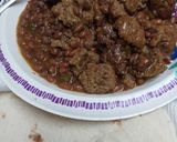 A picture of step 2 of Beans with Meatballs.