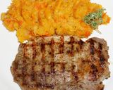 Foto del paso 7 de la receta: CHULETAS DE CERDO GRILLADAS AL COMINO, PURE DE ZAPALLO CON PIMENTON ROJO
