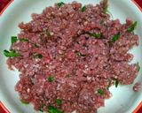 Foto del passaggio 2 della ricetta Hamburger di chianina con patate viola in friggitrice