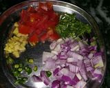A picture of step 2 of Masala Omelette.