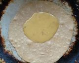 A picture of step 3 of Egg wrap with veggies.