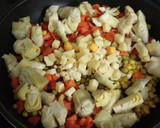 Foto del paso 5 de la receta: Pimientos rellenos de verduras y arroz salteado con calabaza y canela