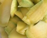 A picture of step 1 of Aam Panna or raw mango juice.