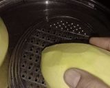 A picture of step 1 of Spicy raw mango lacha Achar.