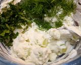 A picture of step 4 of Tzatziki Sauce.