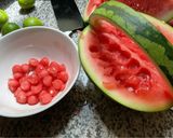 Une image de l'étape 4 de 🍉🍒Dessert fruité melon 🍈 pastèque 🍉.