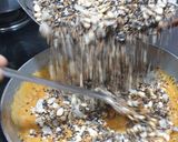 A picture of step 4 of Mixed seed and coconut chikki.
