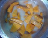 A picture of step 2 of Matango ya nazi/pumpkin #tamarind coconut contest.