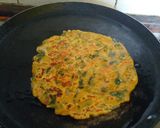 A picture of step 4 of Methi Palak Besan Paratha.