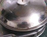 A picture of step 6 of Chole with smily puri.