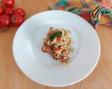 Foto del passaggio 4 della ricetta Cuos cous al pesto e pomodorini