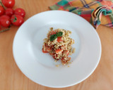 Foto del passaggio 4 della ricetta Cuos cous al pesto e pomodorini