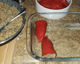 Foto del paso 2 de la receta: Pimientos del piquillo rellenos con carne de soja y queso azul