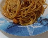 Foto langkah ke 7 dari resep Spaghetti Seafood mentaiko sauce.