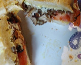 A picture of step 16 of Leftover Roasted Pork on Cuban Bread.