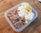 รูปขั้นตอนการทำที่ 1 ของ ทูน่าสเปรด สูตรแฮมไข่ low carb ไม่เคร่ง