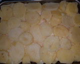 Foto del paso 11 de la receta: Pastel de patata, queso y lacón, con bechamel al horno😋🍽