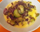 A picture of step 4 of Zucchini and Red Onion Tortilla, Juicy and Light.