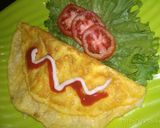 Foto langkah ke 3 dari resep Oyster Mushroom Cheese Omelette.
