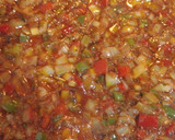 Foto del paso 5 de la receta: 💚 Albóndigas de lentejas 💚 Estofadas en salsa putanesca🖤