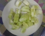 A picture of step 2 of Cucumber cooler.