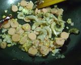 A picture of step 2 of Chilli Sambal Fried Rice with Prawns & Sausages.