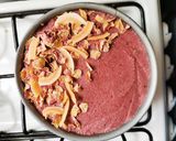 Foto del paso 4 de la receta: Pastel helado de coliflor, coco y cereza