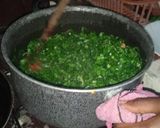 A picture of step 3 of Sukumawiki, Mchicha and Spinach.