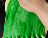 A picture of step 11 of Green & White Swirl Bread.