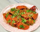 A picture of step 6 of Singapore chilli crab.