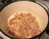 A picture of step 1 of Beans an franks.