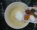 A picture of step 1 of Kurkure egg nuggets.