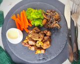 Foto langkah ke 4 dari resep Saikoro Steak Saus Keju.