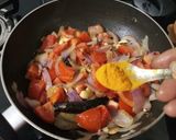 A picture of step 6 of Shahi Paneer.