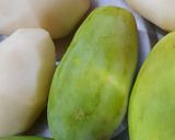 A picture of step 1 of Bihari Style Dry Parwal Aloo Masala.