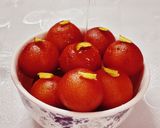 A picture of step 8 of Bread Gulab jamun.